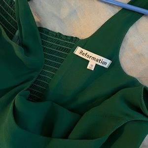 Reformation twilight dress-emerald